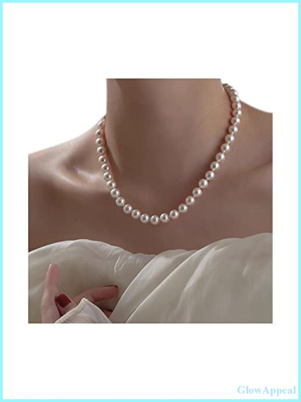 Starfish Pearl Choker Necklace Adjustable Sterling Silver Bridal Wedding